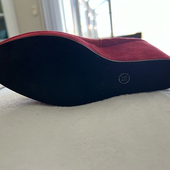 Nature breeze knee high red fringe 5.5 boots - Picture 5 of 11